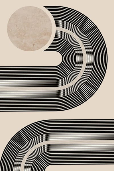 Black & Beige: Black Line by Nikki