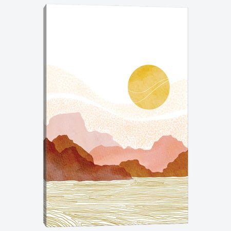 Sunset Islands Canvas Print #NKI84} by Nikki Canvas Print