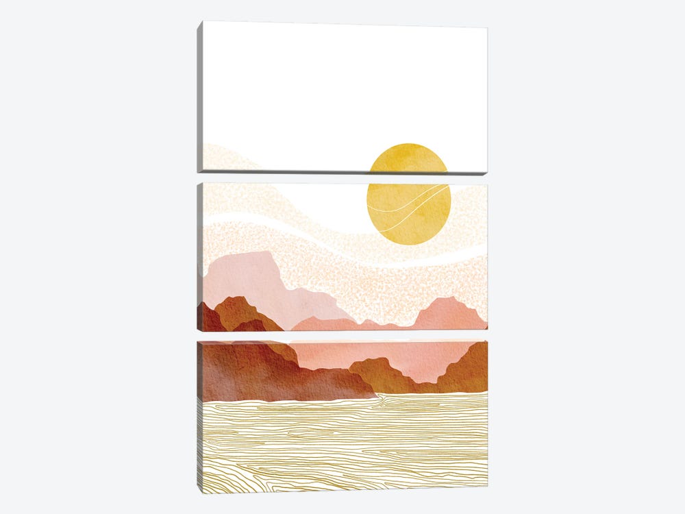 Sunset Islands by Nikki 3-piece Canvas Art