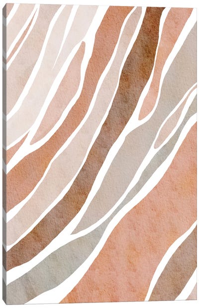 Pastel Camouflage Pattern Canvas Art Print - Nikki