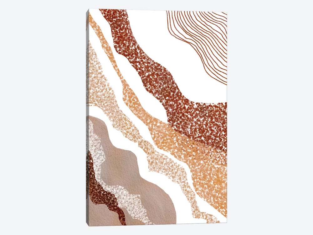 Earth Tone Abstract by Nikki 1-piece Canvas Artwork