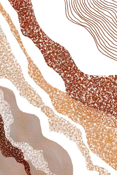 Minimalist Bohemian Decor: Earth Tone Abstract by Nikki