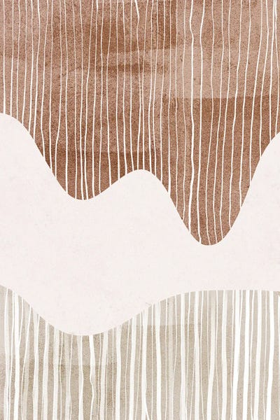 Minimalist Bohemian Decor: Beige Brown Shape by Nikki