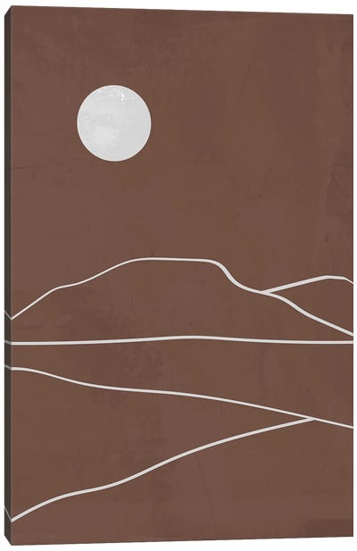 Brown Landscape Canvas Art Print - Brown