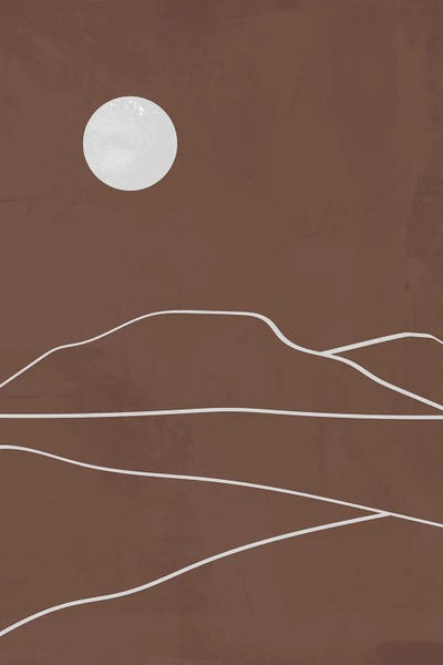 Minimalist Bohemian Decor: Brown Landscape by Nikki