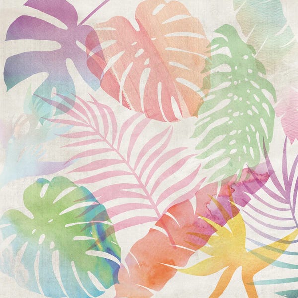 Monsteras: Rainbow Leaves by Nikki Chu