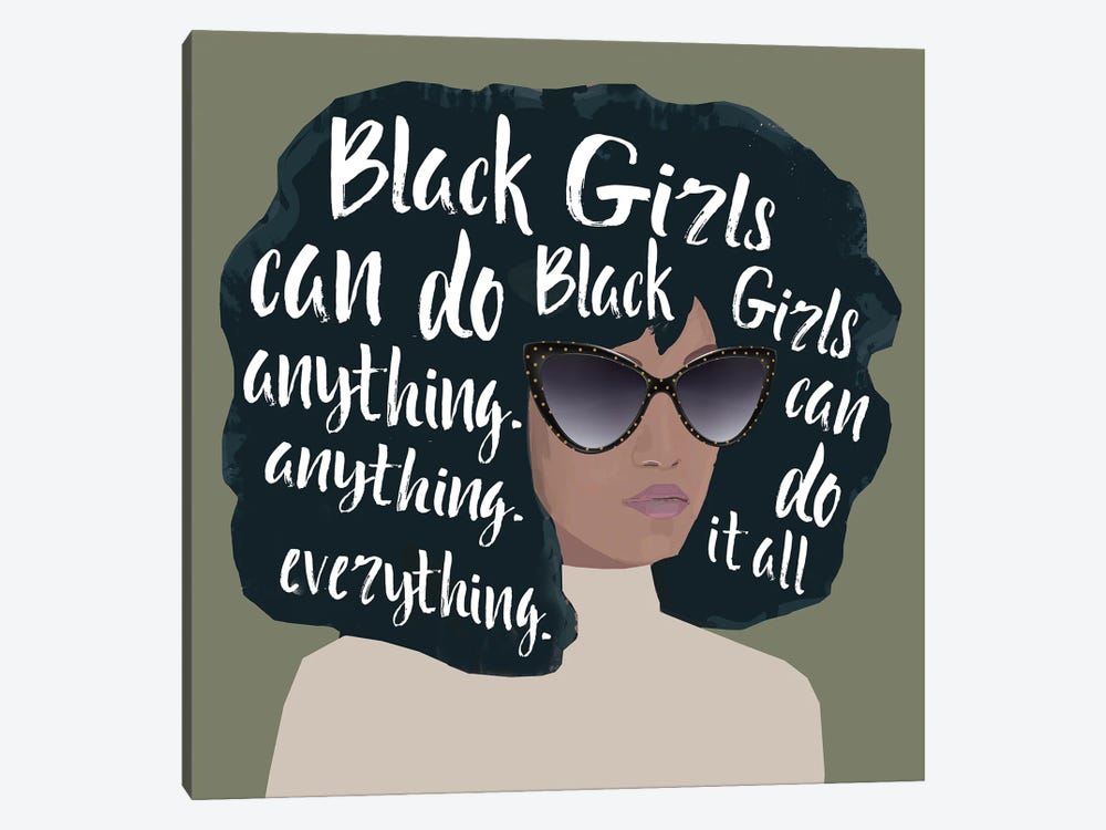 Black Girls Can Do II by Nikki Chu 1-piece Art Print