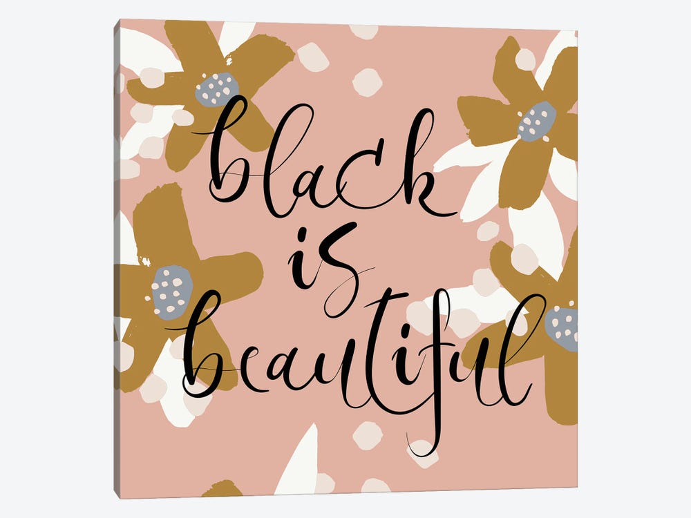Black Is Beautiful II by Nikki Chu 1-piece Canvas Wall Art