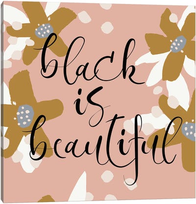 Black Is Beautiful II Canvas Art Print - Nikki Chu