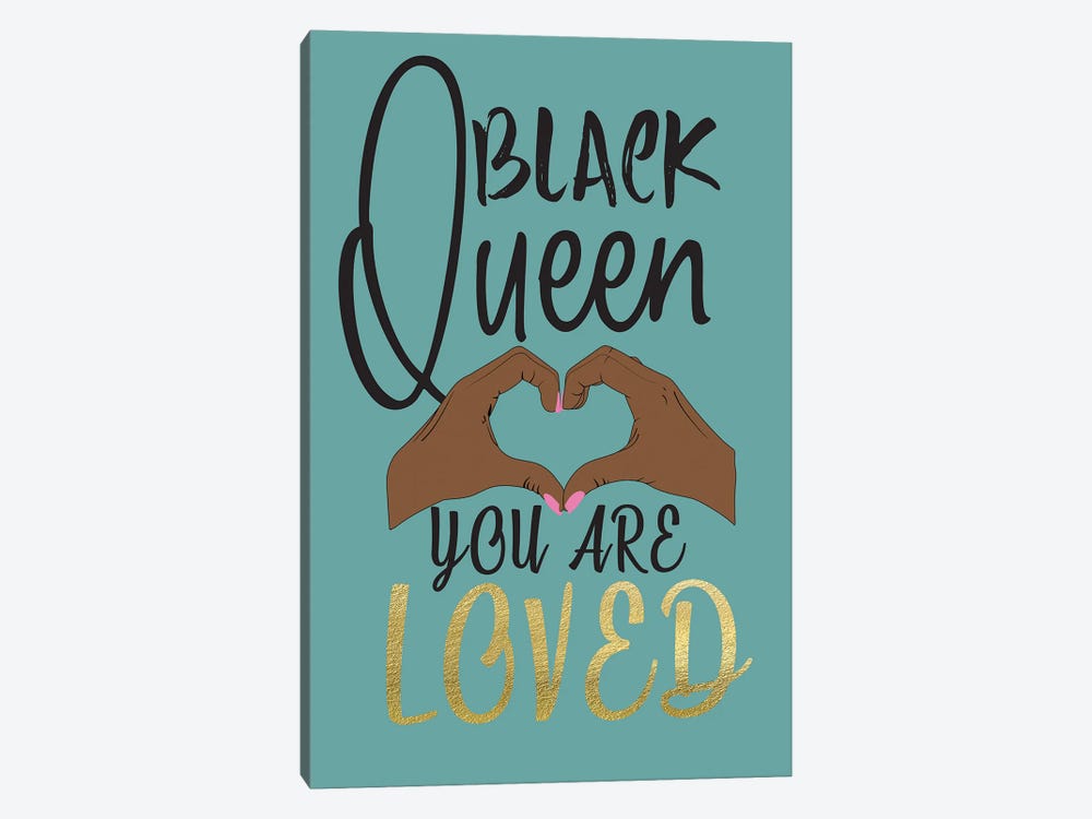 Black Queen Loved by Nikki Chu 1-piece Canvas Print