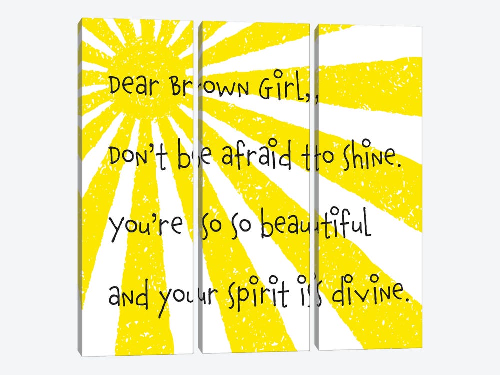 Dear Brown by Nikki Chu 3-piece Art Print