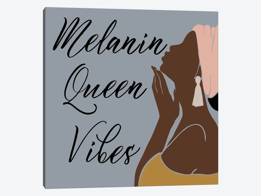 Melanin Queen Vibes by Nikki Chu 1-piece Canvas Art