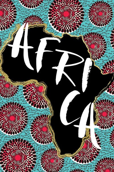 Africa: Afro Map X by Nikki Chu