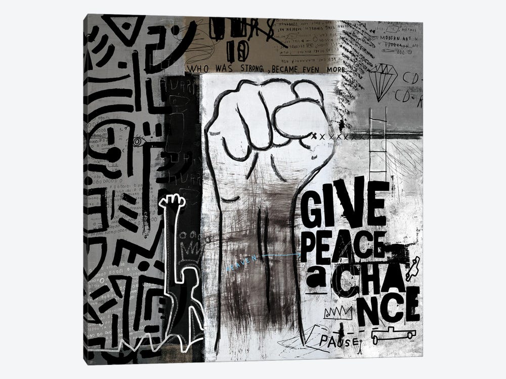 Give Peace A Chance by Nikki Chu 1-piece Canvas Print