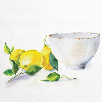 Lemon Bowl by Nikki Chu art print