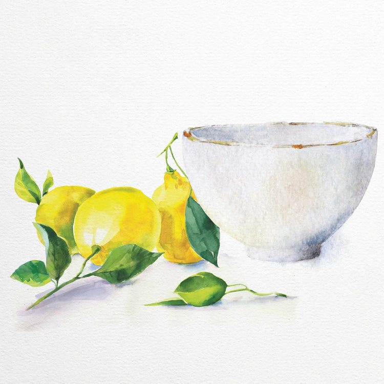 Lemon Bowl by Nikki Chu wall art