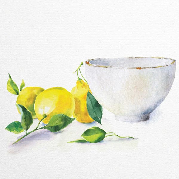 Food & Drink Still Life: Lemon Bowl by Nikki Chu