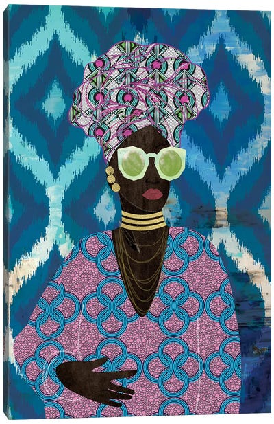 Modern Turban Queen I Canvas Art Print - Nikki Chu