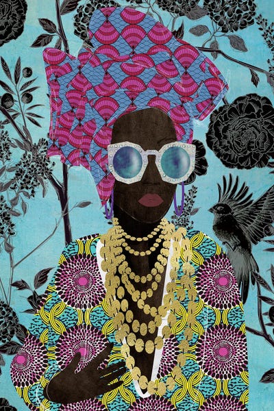 Floral & Botanical: Modern Turban Woman III by Nikki Chu