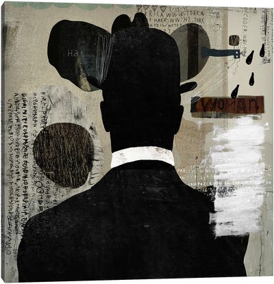 Mystery Man Canvas Art Print - Homme at Home