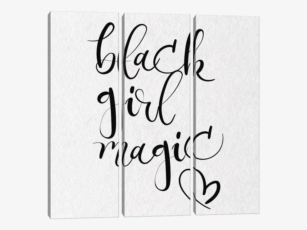 Black Girl Magic III by Nikki Chu 3-piece Canvas Print