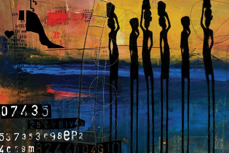 Tribes Men by Nikki Chu wall art