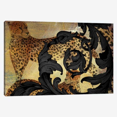 Cheetah Vibes Canvas Print #NKK91} by Nikki Chu Art Print