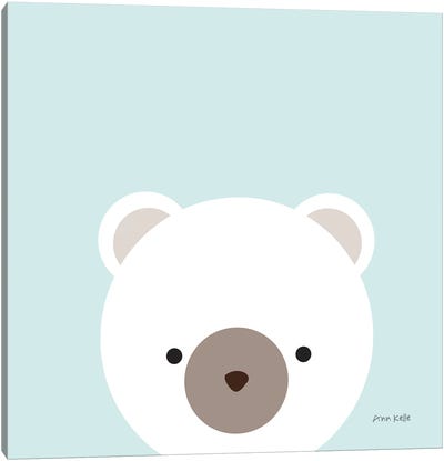 Cuddly Bear Canvas Art Print - Ann Kelle