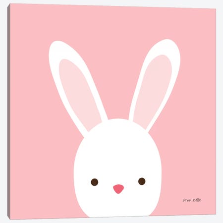 Cuddly Bunny Canvas Print #NKL19} by Ann Kelle Canvas Wall Art