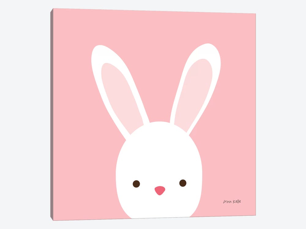 Cuddly Bunny by Ann Kelle 1-piece Canvas Art
