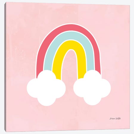 His Rainbow Canvas Print #NKL35} by Ann Kelle Art Print