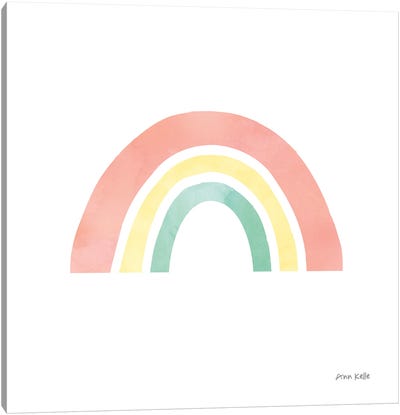 Pastel Rainbow I Canvas Art Print - Ann Kelle