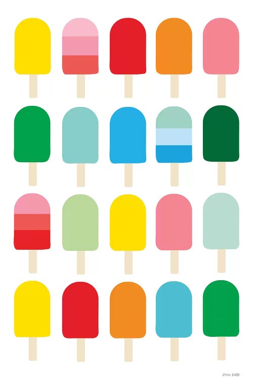 Popcycle Fun by Ann Kelle wall art