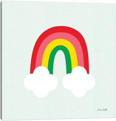 Bright Rainbow I Canvas Art Print - Ann Kelle
