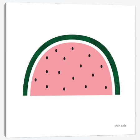 Watermelon Canvas Print #NKL87} by Ann Kelle Canvas Wall Art