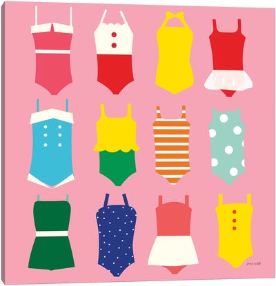 Bathing Suits Galore Canvas Art Print - Women's Swimsuit & Bikini Art