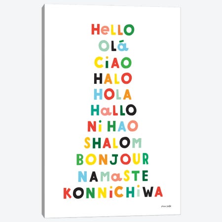 Language Of Hellos Canvas Print #NKL98} by Ann Kelle Canvas Art