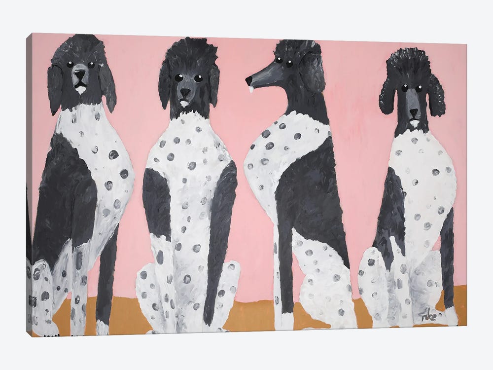 King Poodles by Nynke Kuipers 1-piece Canvas Art