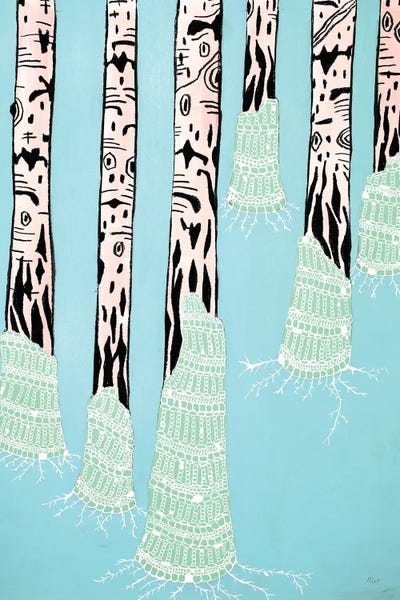 Aspen Trees | Birch Trees: Moss by Nynke Kuipers