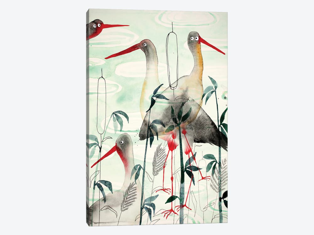 Storks by Nynke Kuipers 1-piece Canvas Art Print