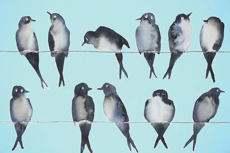 Swallows by Nynke Kuipers wall art