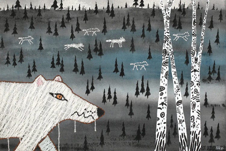 The Arrival Of Wolves by Nynke Kuipers wall art