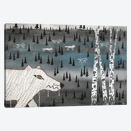 The Arrival Of Wolves Canvas Print #NKP25} by Nynke Kuipers Canvas Wall Art