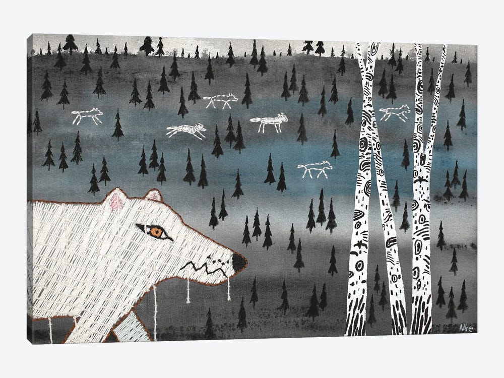 The Arrival Of Wolves by Nynke Kuipers 1-piece Canvas Artwork