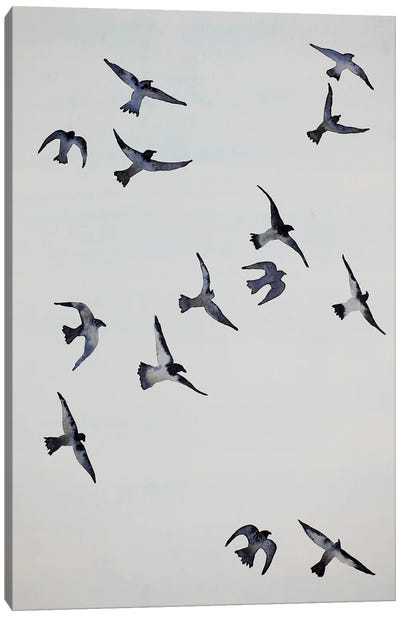 The Crows Canvas Art Print - Crow Art