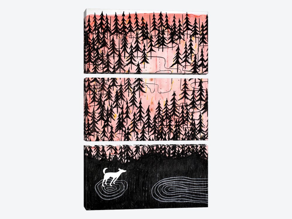 A Walk In The Woods by Nynke Kuipers 3-piece Canvas Print