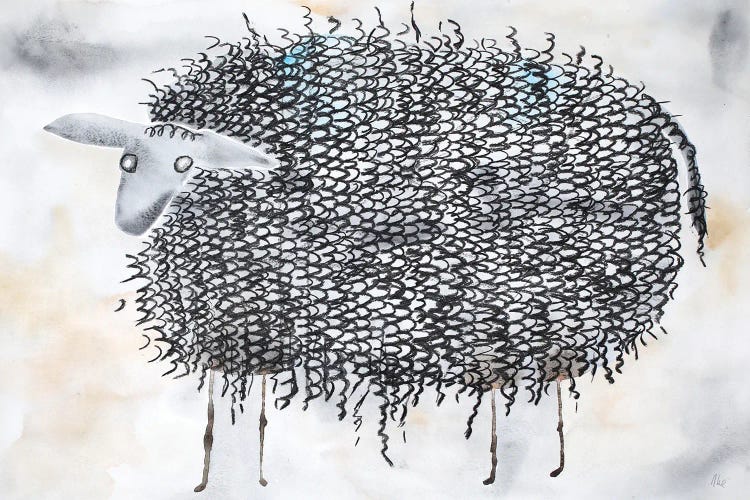 The Curly Sheep by Nynke Kuipers wall art