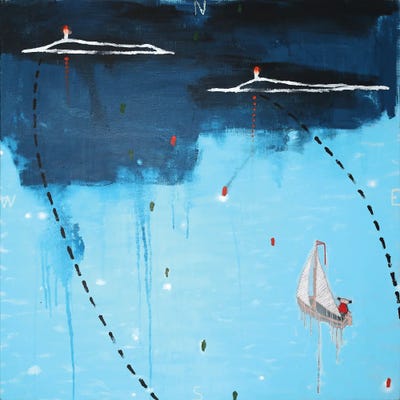 The Islands by Nynke Kuipers metal wall art