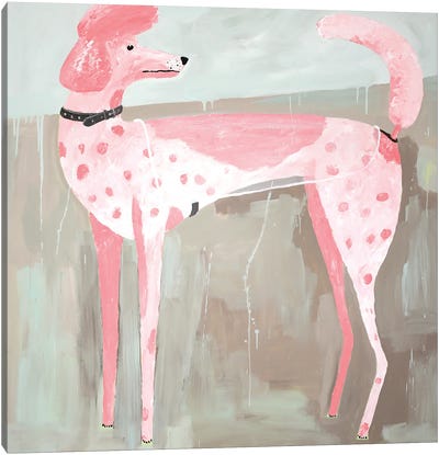 The Rain Canvas Art Print - Poodle Art