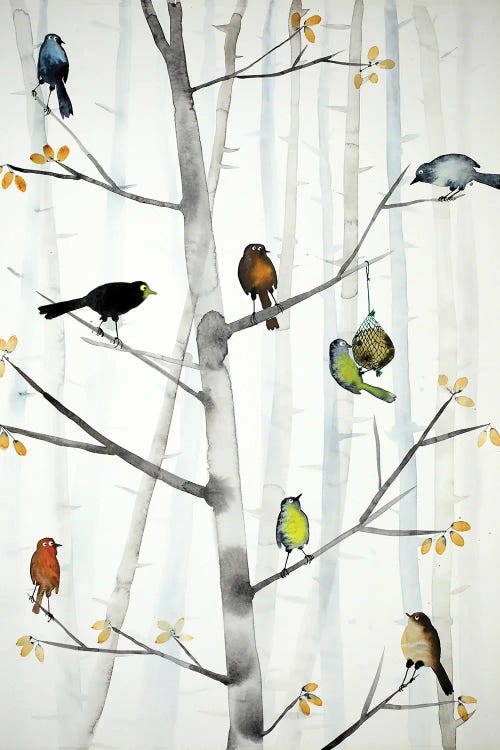 Hungry Birds by Nynke Kuipers wall art